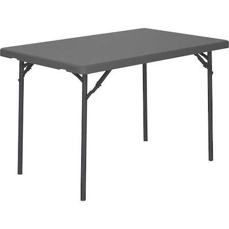 Cosco Home And Office Products Table, Folding, 48inWx30inDx29-1/4inH, Gray CSC60522SGY1E
